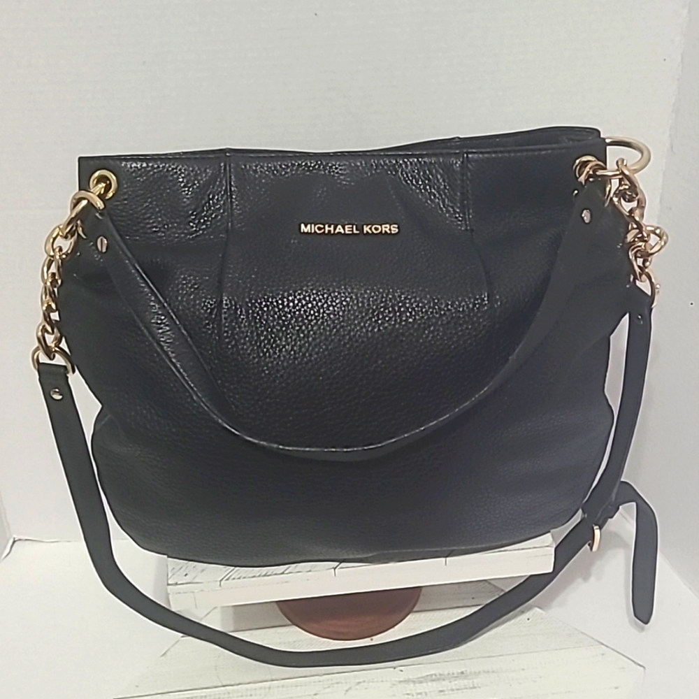 Michael Kors Bedford Large Bag in Black Leather